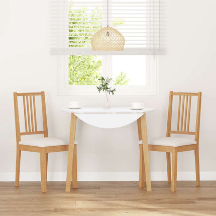 Eetkamerstoelen Met Kussens Massief Hout Naturel Rubber