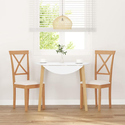 Eetkamerstoelen Met Kussens Massief Hout Rubber