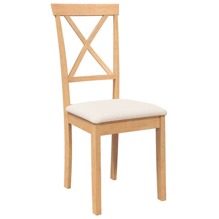 Eetkamerstoelen Met Kussens Massief Hout Rubber