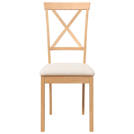 Eetkamerstoelen Met Kussens Massief Hout Rubber