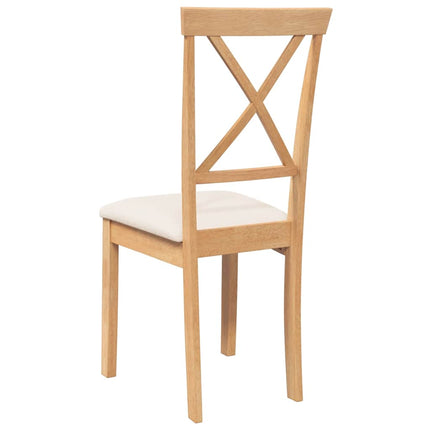Eetkamerstoelen Met Kussens Massief Hout Rubber