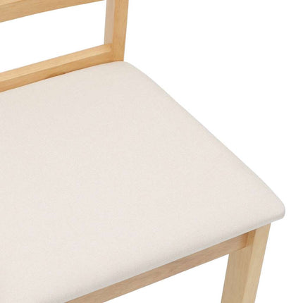 Eetkamerstoelen Met Kussens Massief Hout Rubber