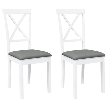Eetkamerstoelen Met Kussens Massief Hout Rubber