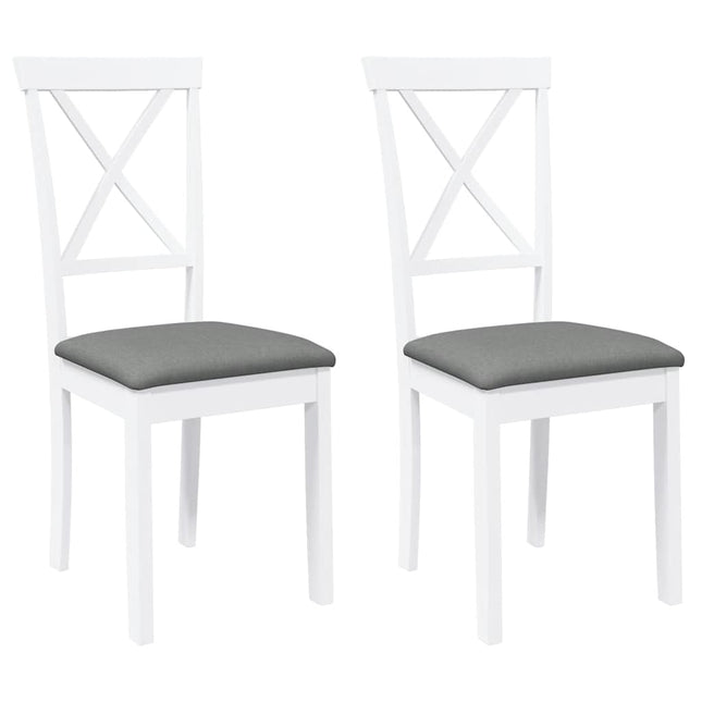 Eetkamerstoelen Met Kussens Massief Hout Rubber