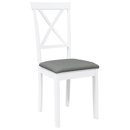 Eetkamerstoelen Met Kussens Massief Hout Rubber
