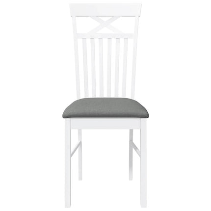 Eetkamerstoelen Met Kussens Massief Hout Rubber