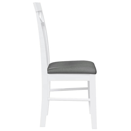 Eetkamerstoelen Met Kussens Massief Hout Rubber