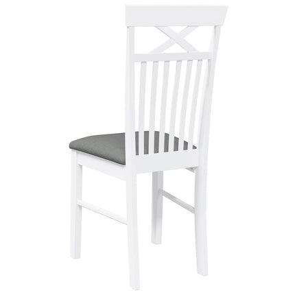 Eetkamerstoelen Met Kussens Massief Hout Rubber