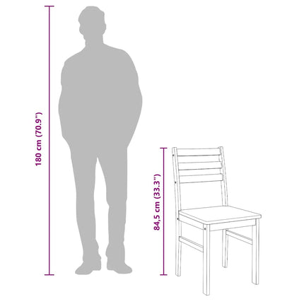 Eetkamerstoelen Massief Hout Rubber