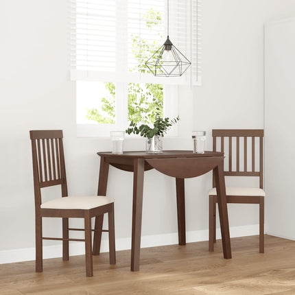 Eetkamerstoelen Met Kussens 2 St Massief Hout Rubber