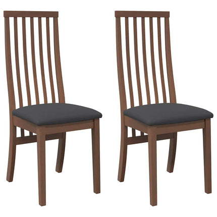 Eetkamerstoelen Met Kussens Massief Hout Rubber