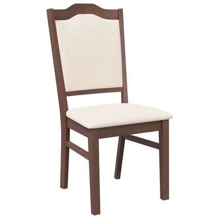 Eetkamerstoelen Met Kussens 2 Stuks Massief Hout Rubber