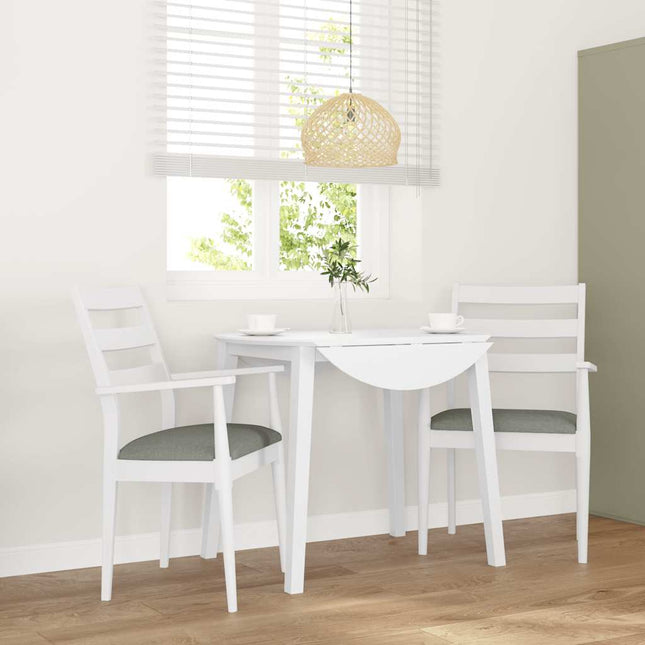 Eetkamerstoelen Met Kussens 2 Stuks Massief Hout Rubber