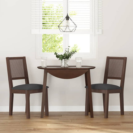 Eetkamerstoelen Met Kussens 2 St Massief Hout Rubber