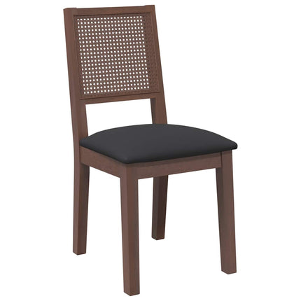 Eetkamerstoelen Met Kussens 2 St Massief Hout Rubber
