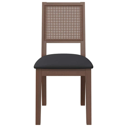Eetkamerstoelen Met Kussens 2 St Massief Hout Rubber