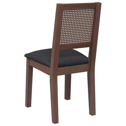 Eetkamerstoelen Met Kussens 2 St Massief Hout Rubber