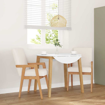 Eetkamerstoelen Met Kussens 2 Stuks Bruin Massief Hout Rubber
