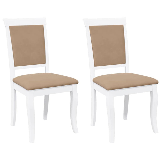 Eetkamerstoelen Met Kussens 2 St Massief Hout Rubber