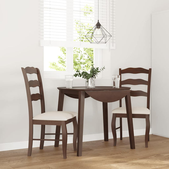 Eetkamerstoelen Met Kussens 2 Stuks Massief Hout Rubber