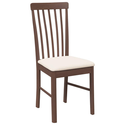 Eetkamerstoelen Met Kussens 2 St Massief Hout Rubber