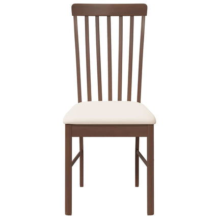 Eetkamerstoelen Met Kussens 2 St Massief Hout Rubber