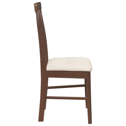 Eetkamerstoelen Met Kussens 2 St Massief Hout Rubber