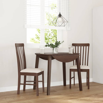 Eetkamerstoelen Met Kussens 2 St Massief Hout Rubber