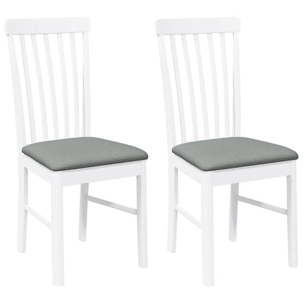 Eetkamerstoelen Met Kussens 2 St Massief Hout Rubber
