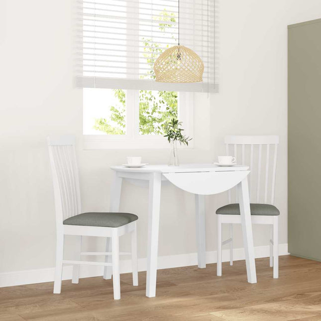 Eetkamerstoelen Met Kussens 2 St Massief Hout Rubber