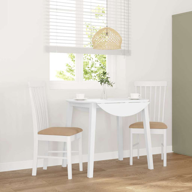 Eetkamerstoelen Met Kussens 2 St Massief Hout Rubber