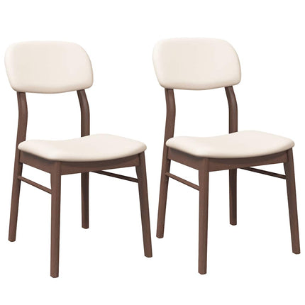 Eetkamerstoelen Met Kussens Massief Hout Rubber