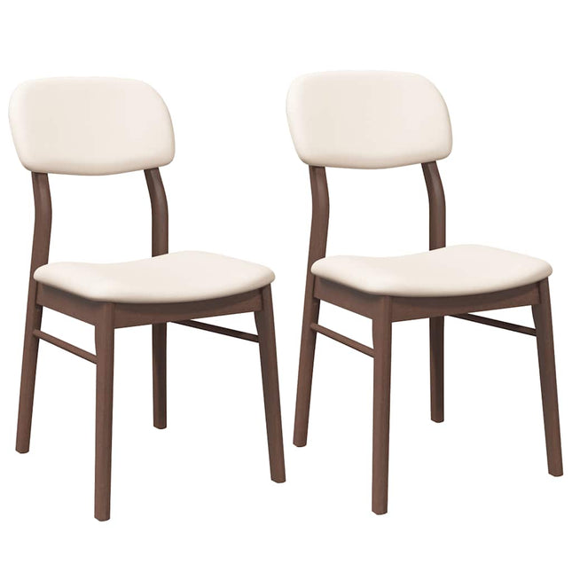 Eetkamerstoelen Met Kussens Massief Hout Rubber