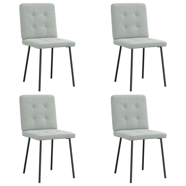 Eetkamerstoelen Fluweel Kleurig