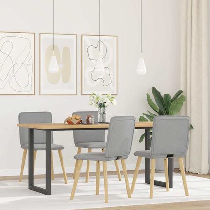 Eetkamerstoelen Stof Wolk Grijs