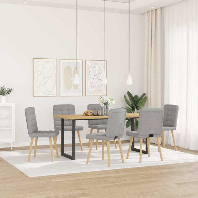Eetkamerstoelen Stof Wolk Grijs