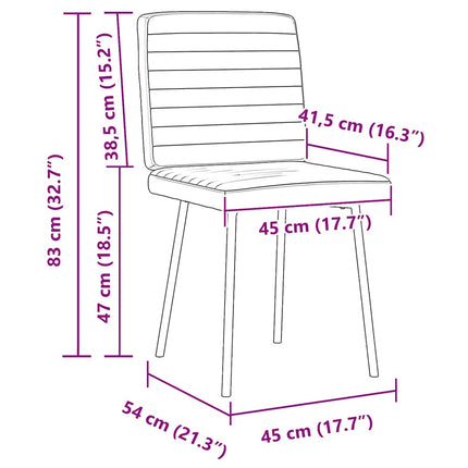 Eetkamerstoelen Kunstleer
