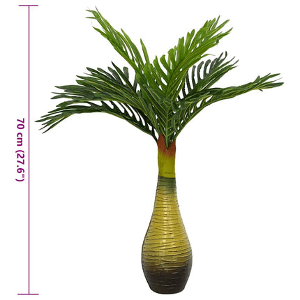Kunstpalmplant 9 Blaadjes Groen