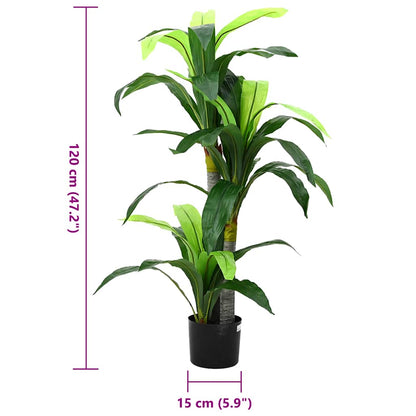 Kunstboom Dracaena 36 bladeren 120 cm groen