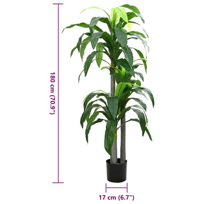 Kunstboom Dracaena 36 bladeren 180 cm groen