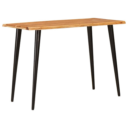 Eettafels Bruin En Zwart 110 X 55 X 78 Cm Massief Mango Hout