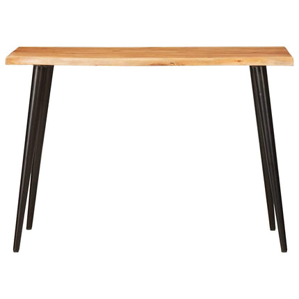 Eettafels Bruin En Zwart 110 X 55 X 78 Cm Massief Mango Hout