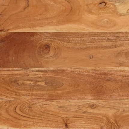 Eettafels Bruin En Zwart 110 X 55 X 78 Cm Massief Mango Hout