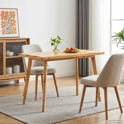 Eettafel Naturel 100 X 55 X 75 Cm Massief Mango Hout