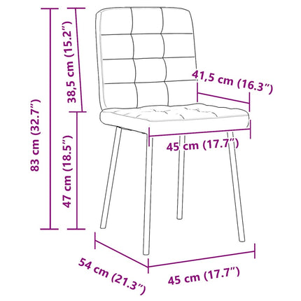 Eetkamerstoelen Fluweel