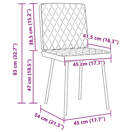 Eetkamerstoelen Fluweel