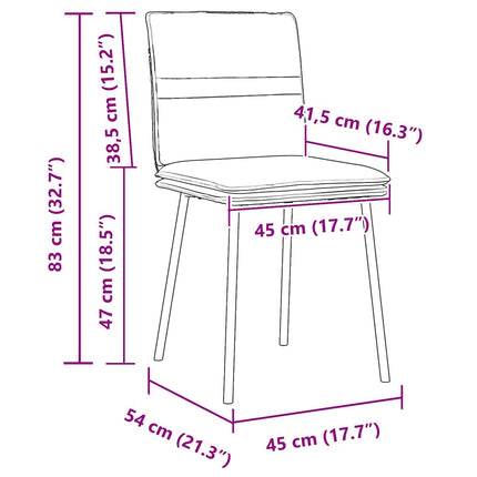Eetkamerstoelen Fluweel