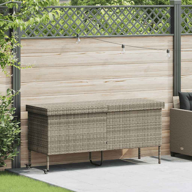 Tuinbox Met Wielen Poly Rattan