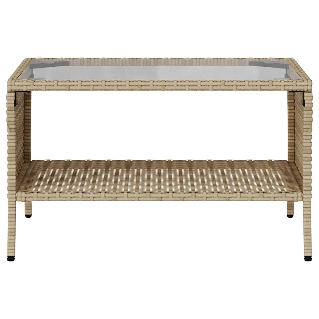 Tuinbank 2-Zits Met Kussens & Tafel Poly Rattan