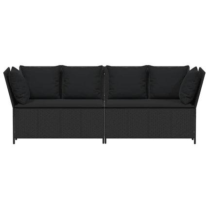 Tuinbank Met Kussens Poly Rattan